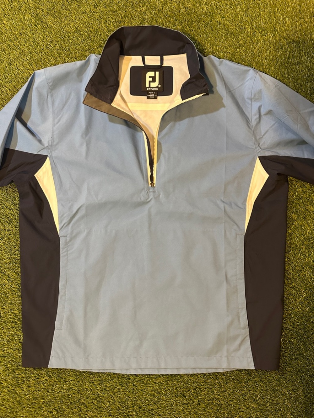 NEW FootJoy DRYJOYS Hydrolite Jacket Mens Navy Quarter Zip Short Sleeve Shirt